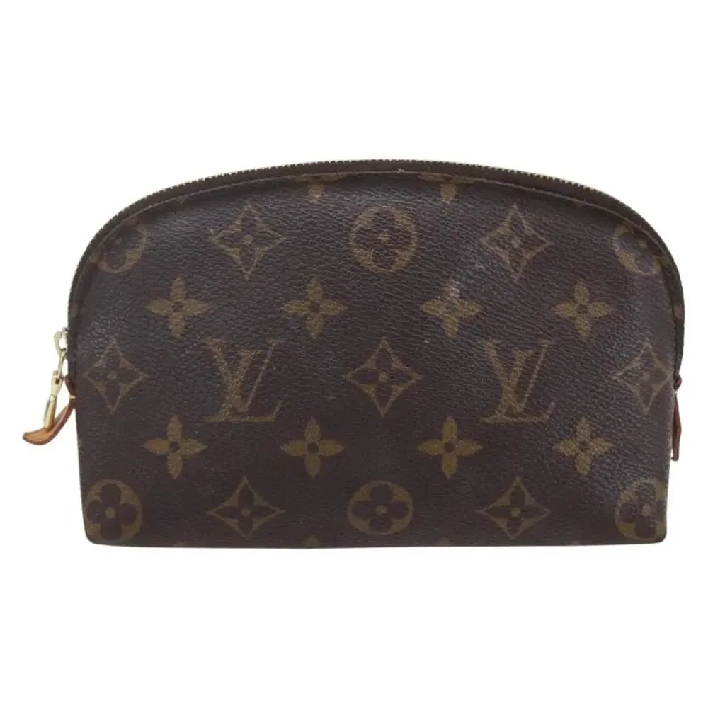 Louis Vuitton Monogram Pochette Cosmetic PM Pouch Brown